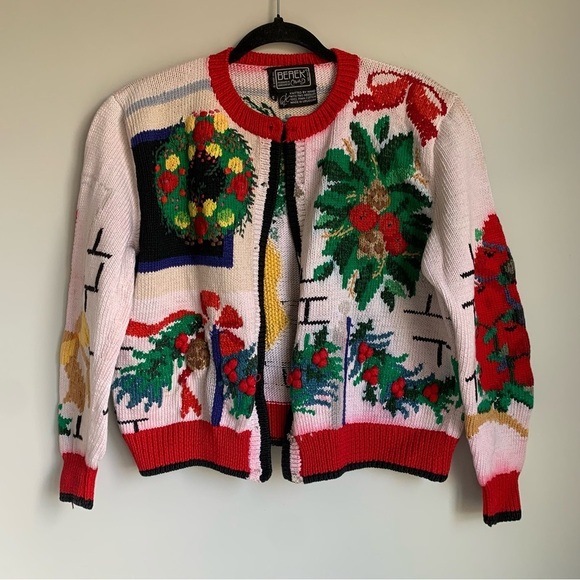 Berek Vintage Hand Knit Button Up Cardigan Chunky Sweater - Picture 1 of 5